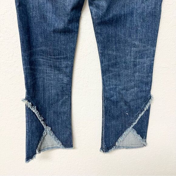 Citizens of Humanity Drew Crop Flare Frayed Hem High Rise Jeans Blue Size 30 - Picture 3 of 9